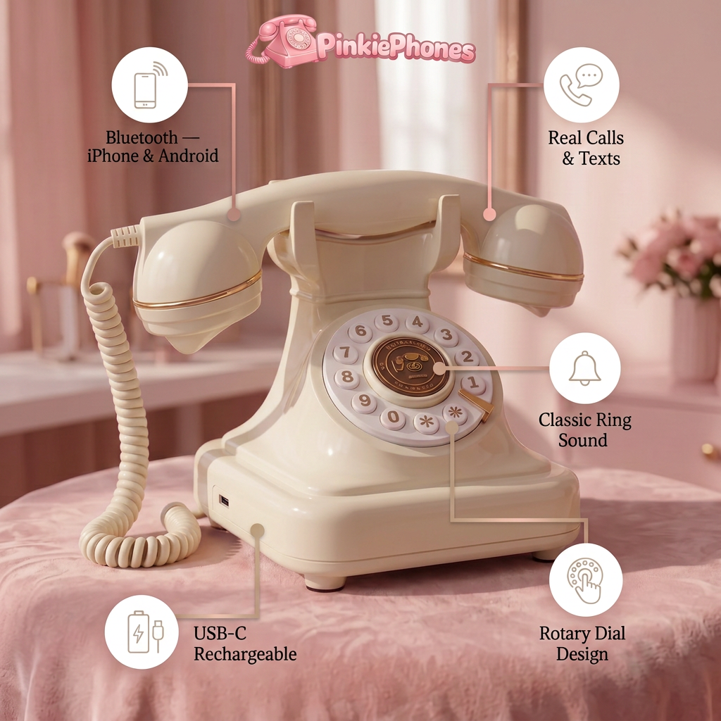 Retro Bluetooth Rotary Phone