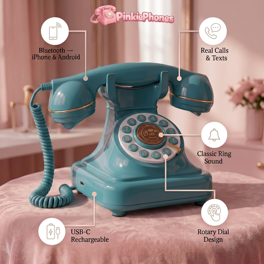Retro Bluetooth Rotary Phone